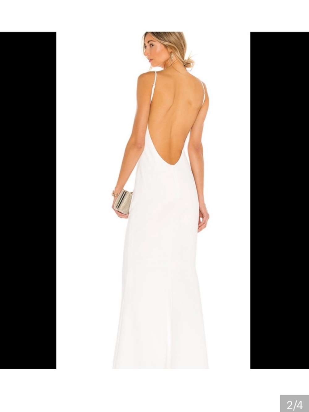 Katie May Bambina Ivory V-Neck backless Gown - Picture 2 of 7